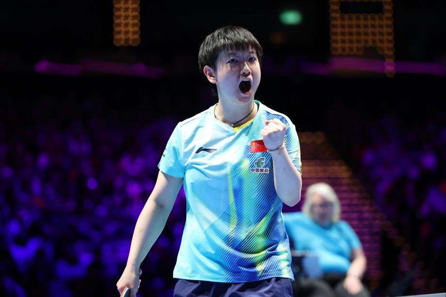 华体会棋牌中心-孙颖莎4-3险胜汉娜·高达 晋级世界杯女单四强